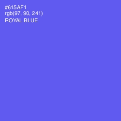 #615AF1 - Royal Blue Color Image